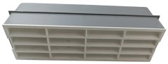 Plastová větrací mřížka do zdi pro potrubí 60x204 - výprodej