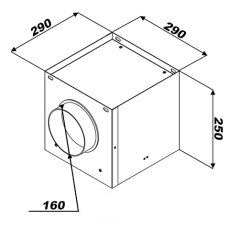 Plenum box 290x290/160