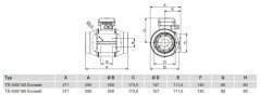 Diagonální potrubní ventilátor TD 500/160 Ecowatt s EC motorem
