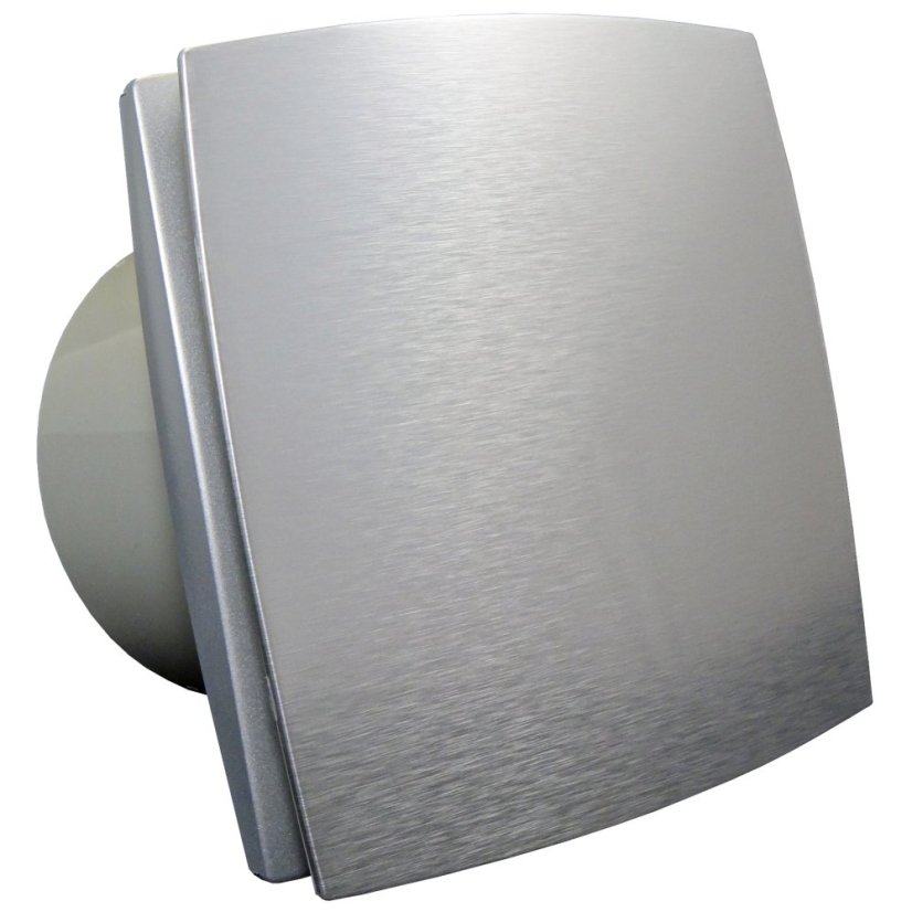 Ventilátor BFAZW ECO 125 hliníková verze s časovým doběhem, čidlem vlhkosti, úsporný a tichý