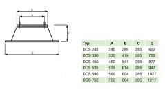 DOS 535 Metal G podstavec s vnitřní izolací - pozink