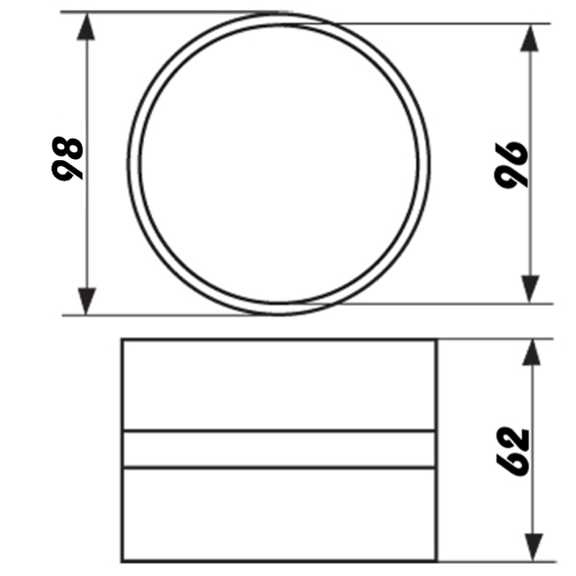 Kruhová plastová spojka do potrubí 100