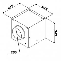 Plenum box 615x615/250